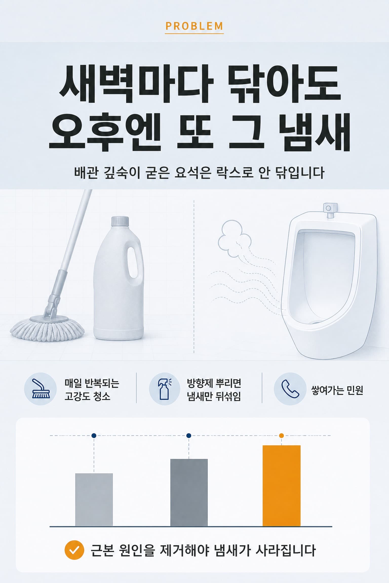 화장실 악취 문제 안내